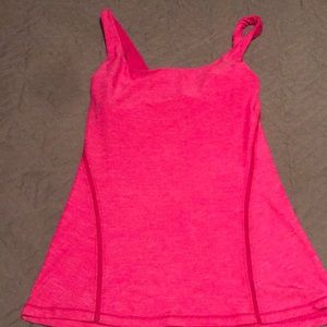 Lululemon size 4 pink bra top excellent condition
